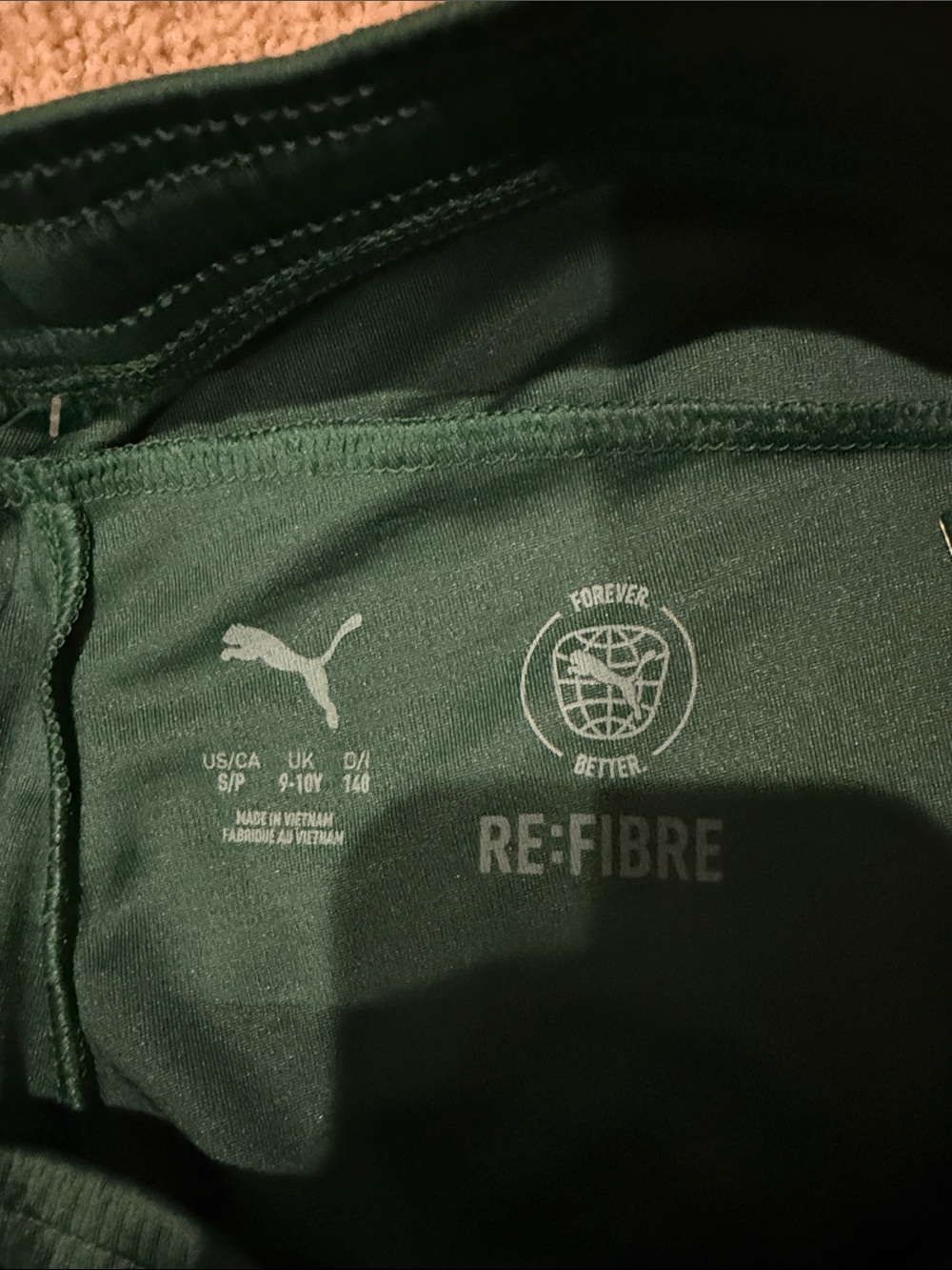 Puma Dark Green Portugal Crest Boys soccer shorts - Picture 5 of 5